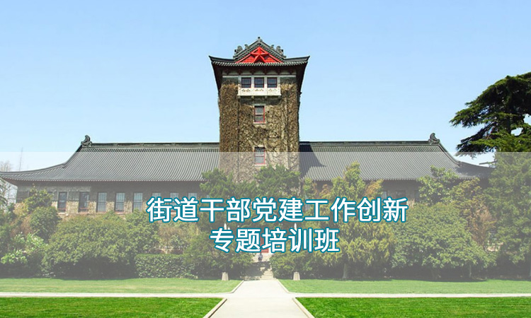 南京大学-街道干部党建工作创新专题培训班