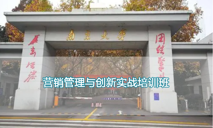 南京大学培训中心-营销管理与创新实战培训班